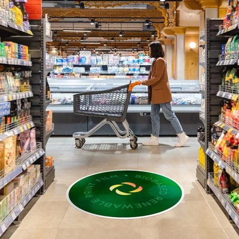 Biond Bio-protection floorgraphics lam embossed 120mic, HT 1,37x50m 