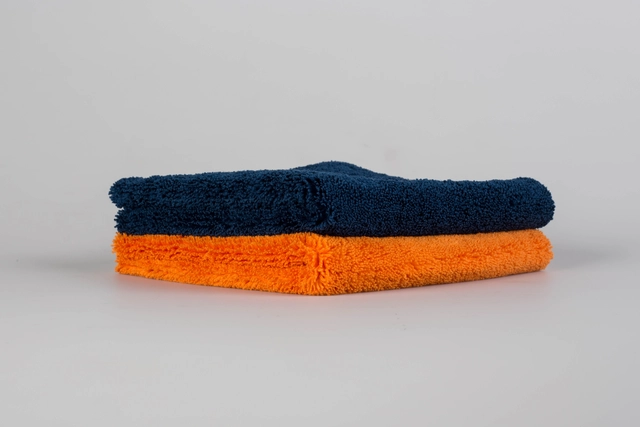 Ewocar Ultrasoft Microfiber Towel 400g 2-pakk (orange, blue) 40x40cm 