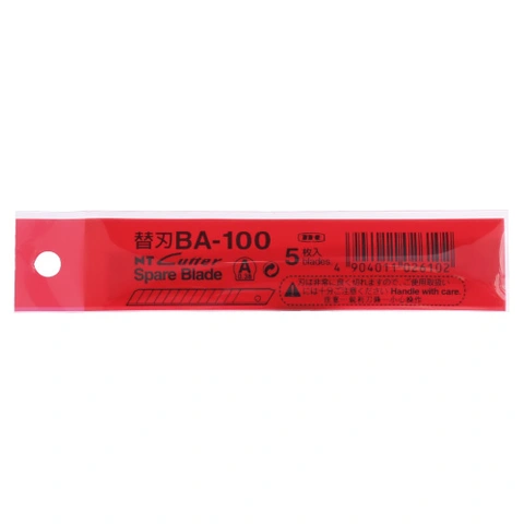 Knivblad NT Cutter BA-100 5pk, 9mm bredde på blad 