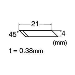 Knivblad NT Cutter BDA-200P Til XY kutter, 40 stk i plastboks 