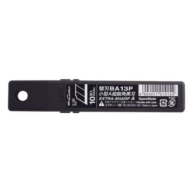 Knivblad NT Cutter BA13P sort 10pk, 9mm bredde på blad 