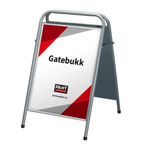 Easy Sign gatebukk 70x100cm sølv