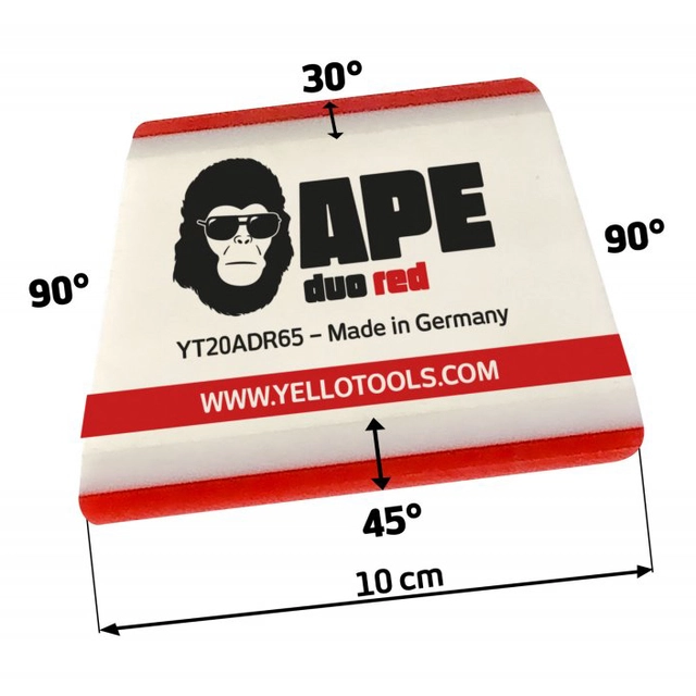Yellotools Ape Duo Red 10cm monteringsskrape PPF/solfilm 
