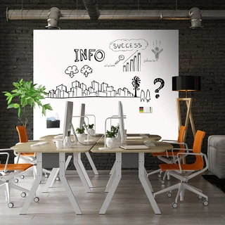 Aslan FF 550 FerroSoft Whiteboard 550mic 14009 white, glossy