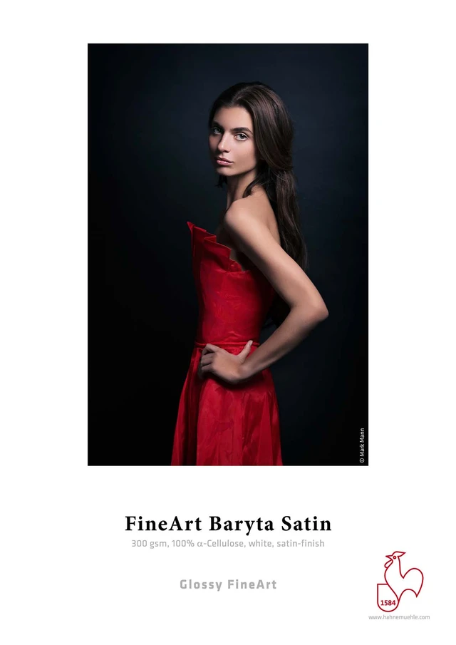Hahnemühle FineArt Baryta Satin 300g 100% a-Cellulose, satin-finish 
