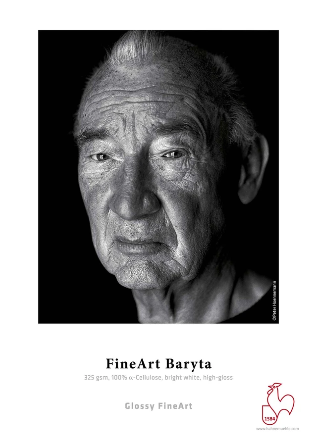 Hahnemühle FineArt Baryta 325g 100% a-Cellulose, high-gloss 