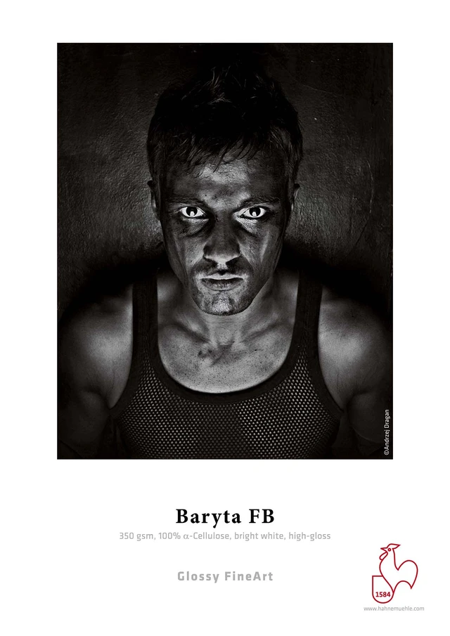 Hahnemühle Baryta FB 350g 100% a-Cellulose, high-gloss 