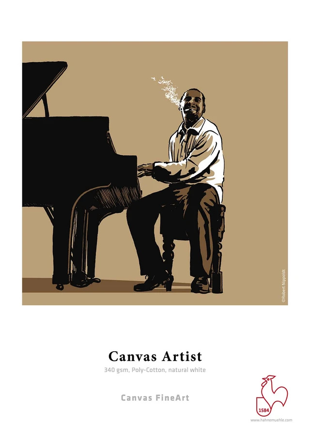 Hahnemühle Canvas Artist 340g Poly-Cotton, natural white 