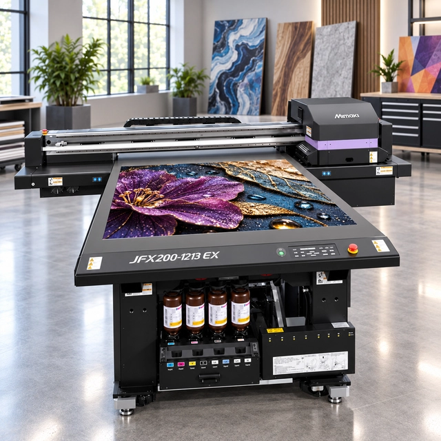 Mimaki JFX200-1213 EX printer 127x130cm platemål 